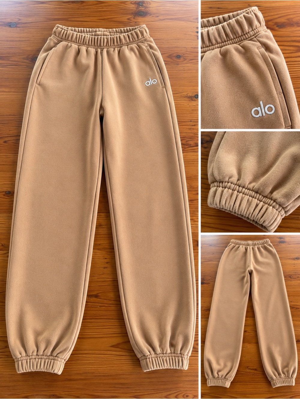 ALO Accolade Yoga Sweatpants – Tan/Camel – Size Medium